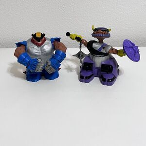 Vintage 1986 LJN ThunderCats Berserker Cruncher & Berserker Top Spinner Figures